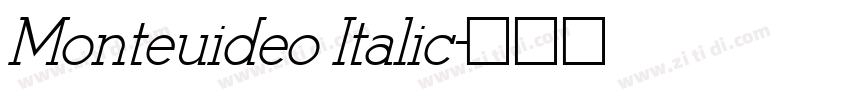 Monteuideo Italic字体转换